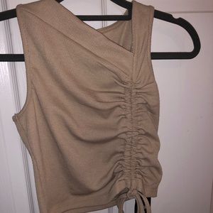 Asymmetrical Tie Front Tank